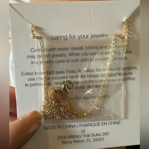 Gold Plated Double Star Necklace - Picture 3 of 3